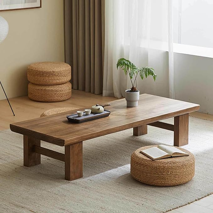 Japanese Solid Wood Coffee Table - Image 4