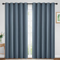 Yakamok Room Darkening Curtains 70x84 inch Length Stone Blue-Living Room | 2 by Yakamok