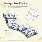 4 Pack Outdoor Chaise Lounge Chair Cushion 75.1 x 22.8 x 4.7 Inches 100% - Image 3