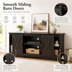 4 EVER WINNER Farmhouse Coffee Bar Cabinet, Buffet Cabinet - Image 5
