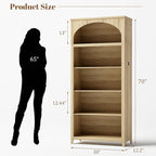 Dystler 5-Tier Arched Bookshelf - Image 2