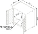 Manhattan Comfort Fortress Rolling Garage Storage Cabinet - Image 3