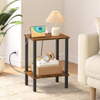 TUTOTAK End Table with Charging Station, Side Table with USB Ports and Outlets - Image 4