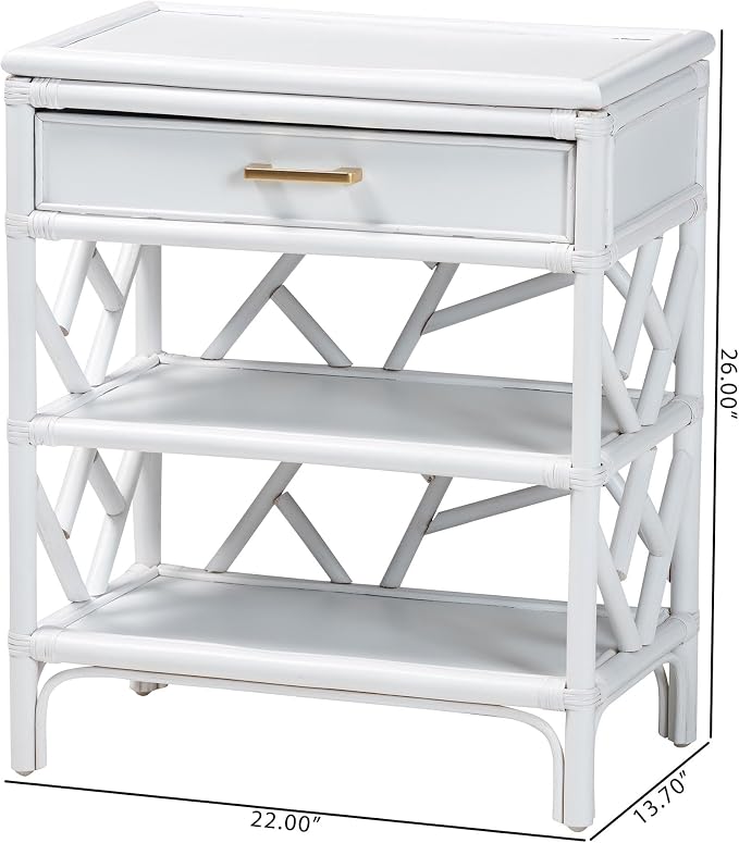 Bali & pari Daina Natural Rattan Nightstand - Image 2