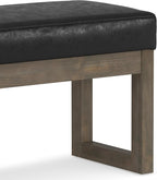 SIMPLIHOME Milltown Small Ottoman Bench - Image 10