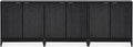 mopio Brooklyn Fluted Storage Cabinet, Modular Accent Buffet Sideboard by MopioInc
