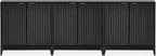 mopio Brooklyn Fluted Storage Cabinet, Modular Accent Buffet Sideboard by MopioInc