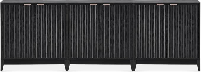 mopio Brooklyn Fluted Storage Cabinet, Modular Accent Buffet Sideboard by MopioInc