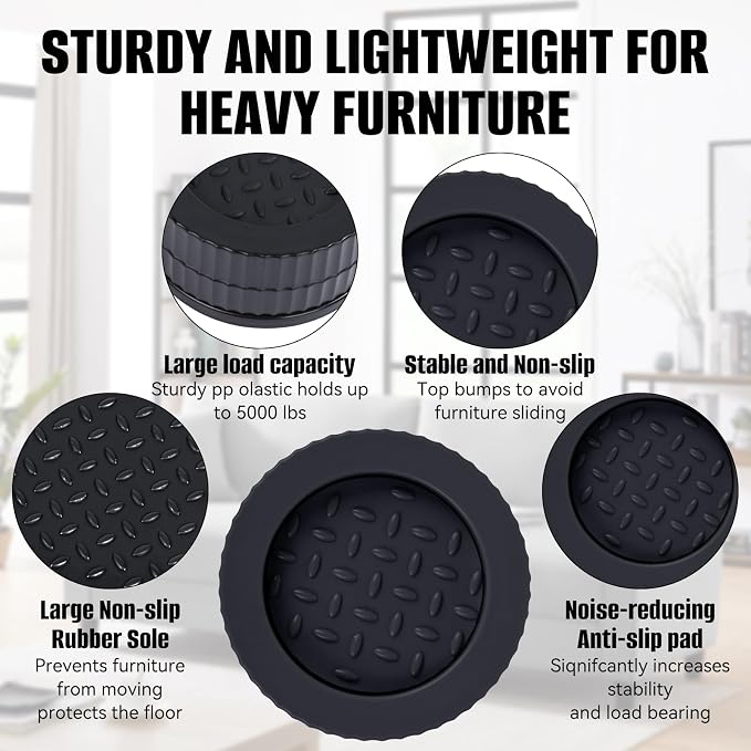 Adjustable Furniture Risers 1 inch - Image 5