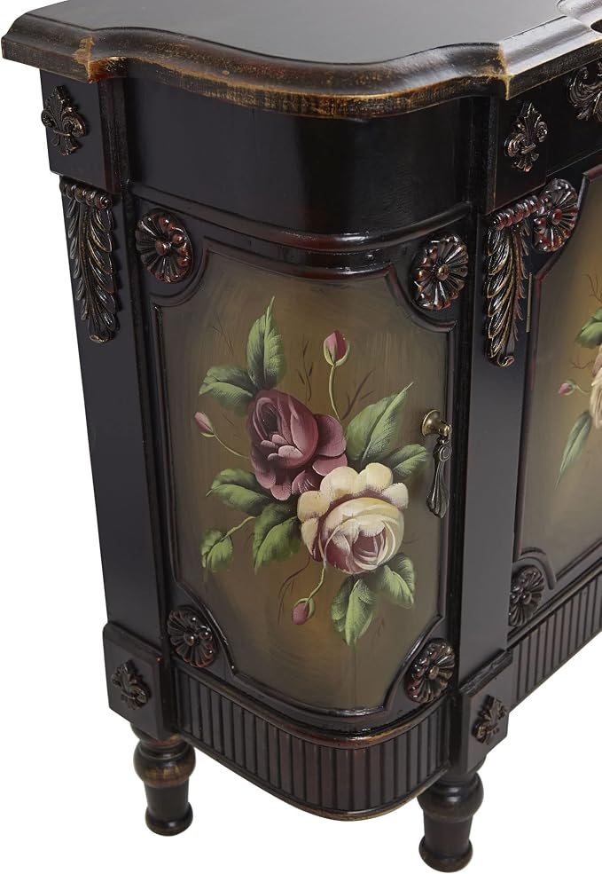 Nearly Natural French Vintage Style Floor Cabinet - Image 4
