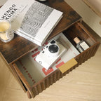 Fultyle Mid Century Modern Nightstand, Wood Bedside Table - Image 6