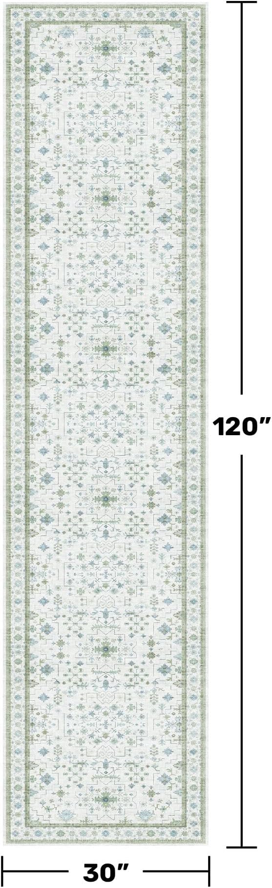 Oushak Wide Hallway Runner Rug 2'6"x10' - Image 2
