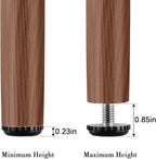 Stainless Steel Screw Furniture Leveling Feet 5/16-18 Screw in Threaded - Image 2
