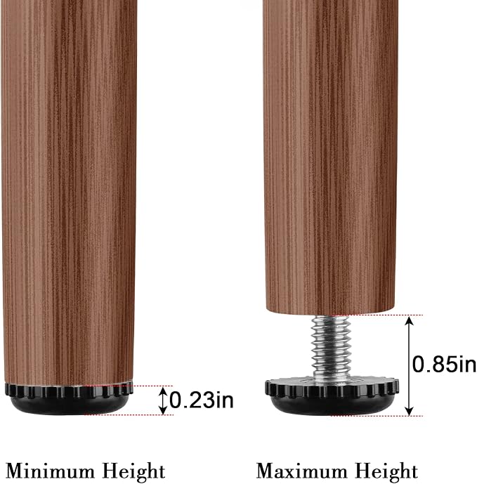 Stainless Steel Screw Furniture Leveling Feet 5/16-18 Screw in Threaded - Image 2
