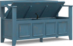 SIMPLIHOME Amherst Entryway Storage Bench - Image 4