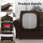 100% WaterproofCouch Cover 4-Piece Set Striped Sofa Slipcovers - Image 5