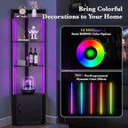 5-Tier Corner Shelf with RGB LED Light, Remote & APP Control, Adjustable - Image 5