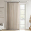 Topfinel 96 Inches Long Pinch Pleated Semi Sheer Curtains, Oatmeal Linen by Topfinel