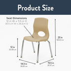 Children’s Factory MyPosture Plus 12" Chair, Tan - Image 2