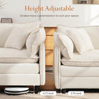 Vesgantti 108" Modular Sectional Sofa, Comfy Cloud Couch - Image 7
