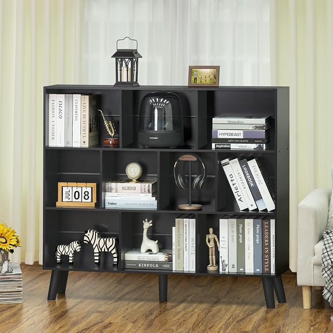 YAHARBO 10 Cube Bookshelf, 3 Tier Bookcase - Image 5