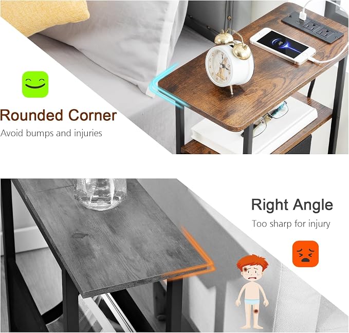 LOAKEKEL Narrow End Table Living Room - Image 9