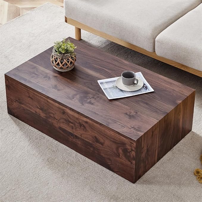 Coffee Table for Living Room Table, Modern Wood Coffee Table, Center Table by BAOPIN