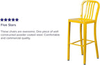 Flash Furniture Gael Commercial Grade 2 Pack 30" High Yellow Metal - Image 6