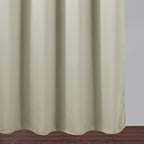 Blackout Curtains 66 x 84 inch/Light Beige Curtains Set of 2 Panels/Thermal - Image 9