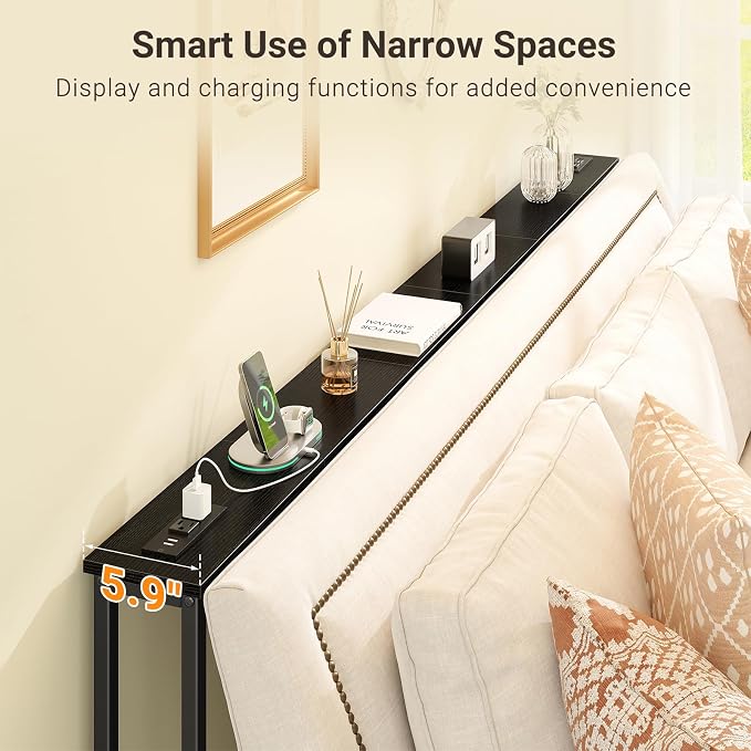 ELYKEN 47.2" Narrow Console Sofa Table - Image 5