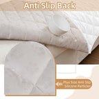Dog Couch Cover for Sofa 100% Waterproof Faux Linen Sofa Covers for 3 Cushion - Image 4