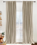 Linen Textured Total Blackout Curtains by 100BlackoutShield