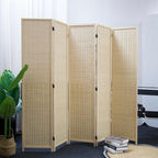 Furnnylane 5 Panel Bamboo Room Divider – 5.6 ft Tall Folding Privacy Screen - Image 5
