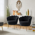 HULALA HOME Modern Velvet Accent Chairs Set of 2 by HULALAHOME