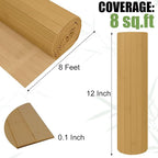 2 Pack Bamboo Wall Panel for Interior Wall Decor, Renewable Pole Wrap - Image 2