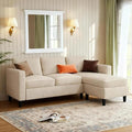 JAMFLY Couches for Living Room, 3-Seat Reversible Sectional Sofa by JAMFLY