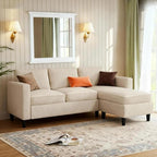 JAMFLY Couches for Living Room, 3-Seat Reversible Sectional Sofa by JAMFLY