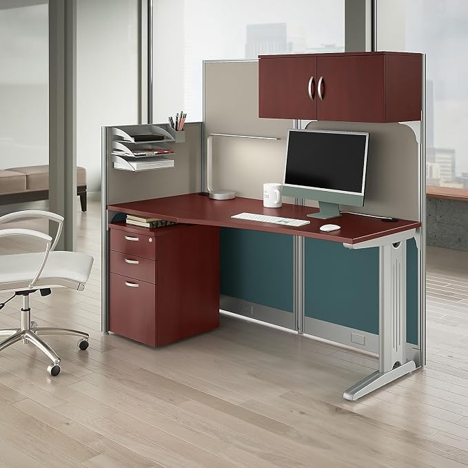 Bush Business Furniture Office in an Hour 65W Straight Cubicle Desk - Image 2