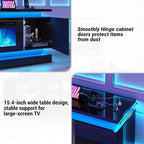 chartustriable 81IN LED TV Stands w/50 inch Fireplace Power Outlet - Image 8