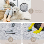 Washable Rugs 6x9 Area Rugs for Living Room, Dining Room, Playroom | Ultra Soft - Image 4