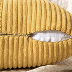 MIULEE Golden Mustard Decorative Throw Pillow Covers - Image 3