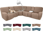 100% Waterproof Sectional Recliner Couch Covers by ROFASVCO