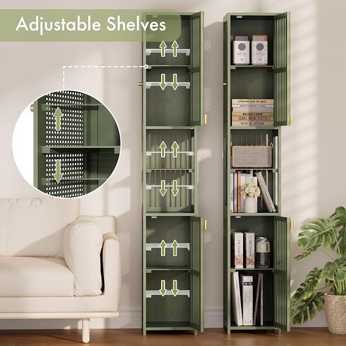 Amazer Tall Bathroom Storage Cabinet 70'', Freestanding Cabinet Storage - Image 3