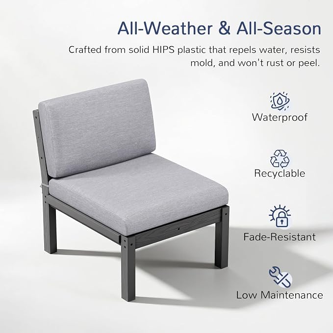 Stoog Modular Armless Chair - Image 6