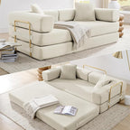 HANXIN 78 Inch Convertible Sleeper Sofa Bed, Folding Floor Mattress Couch by HANXIN