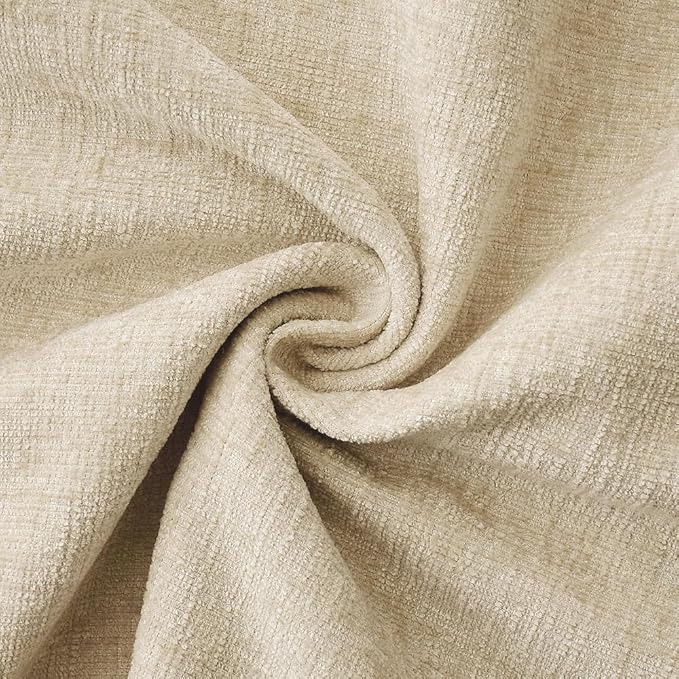 MIULEE Decorative Couch Throw Pillow Covers 18x18 Inch Beige 2 Pack | Neutral - Image 3