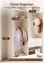 HOUSE DAY Closet Organizers and Storage 6 Pack, College Dorm Room Essentials - Image 9