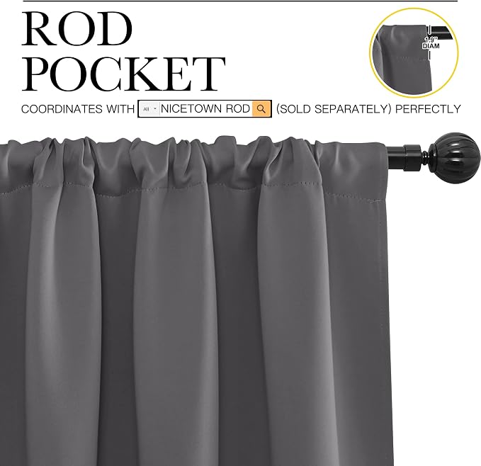 NICETOWN Blackout Curtain Panels - Image 3