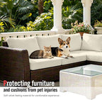 8Pcs Outdoor Cushion Covers, Stretch Patio Furniture Couch Chair Slipcovers | - Image 7