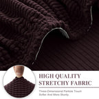 LA MEACK Couch Cushion Covers for Sectional Sofa L Shape Washable Separate Seat - Image 4
